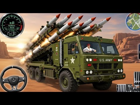 Army Truck Driving Cargo Games: US Off road Army Truck Driving 3D: Foji Wala Game - Android Gameplay