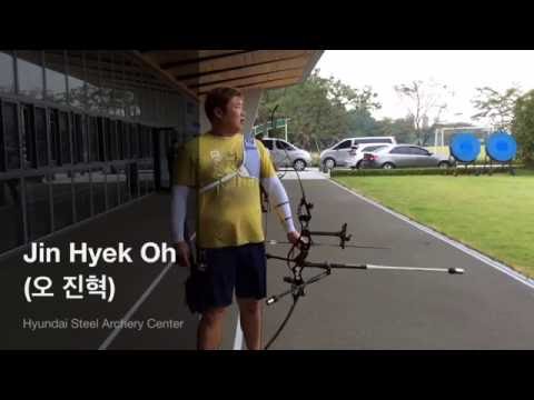 Oh Jin-Hyek (오 진혁) practicing at Hyundai Steel Archery Center