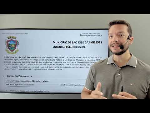 Prefeitura de São José das Missões - Análise do Edital