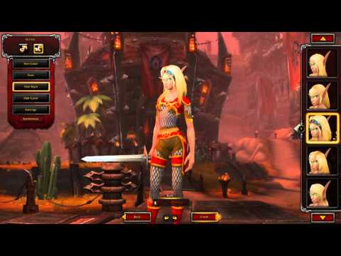 WoW - Draenor - BLOOD ELF FEMALE Customization [4K60]
