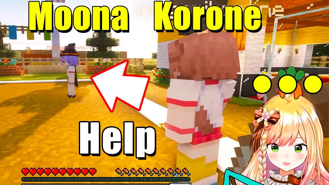 Korone quietly helping Moona【Inugami Korone/ENG SUB】