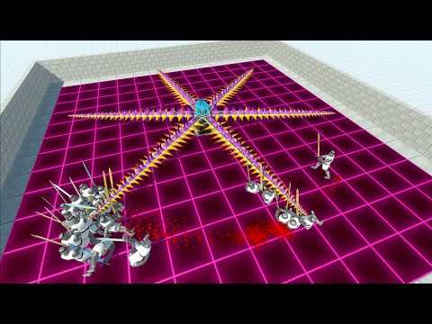 Spinning Death Blade vs 20 UNITS - Animal Revolt Battle Simulator