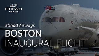 Boston Inaugural Flight | Etihad Airways