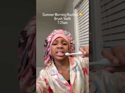 LIT Summer Morning Routine be like 😂😅 #shorts #immabe #morningroutine