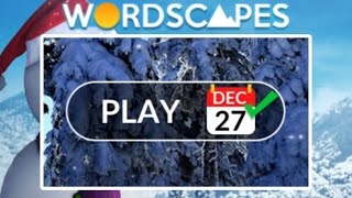 Wordscapes Daily Puzzle December 27, 2023
