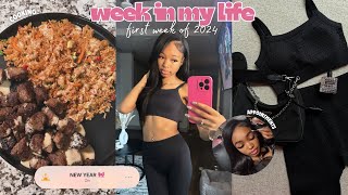 spend the FIRST WEEK OF 2024 w/me ᥫ᭡ | new years, cooking, brow lamination, errands + more