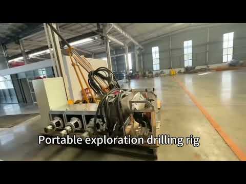 YX-800 portable fully hydraulic exploration drilling rig, 800 meter rope core drilling rig