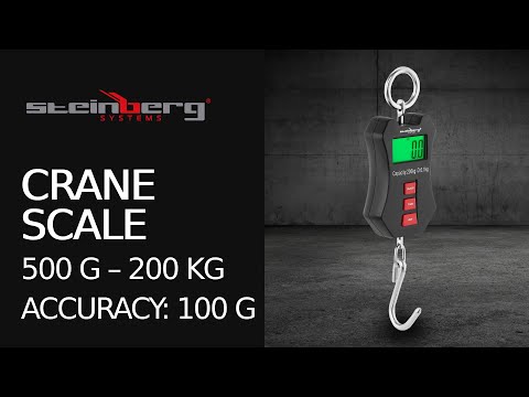 Produktvideo - Kranvægt - 200 kg / 100 g - LCD