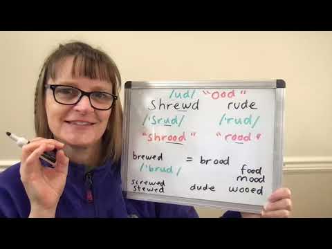 How to Pronounce Shrewd, Rude, Brewed, Brood and other words with "ood"