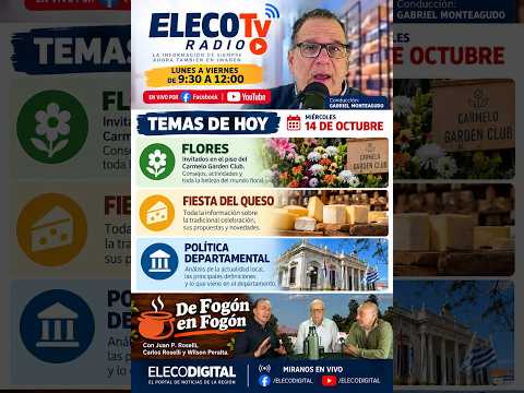 🎙️ **Hoy miércoles 14 de octubre, en  ELECOTvRadio**, con información, entrevistas, actualidad.