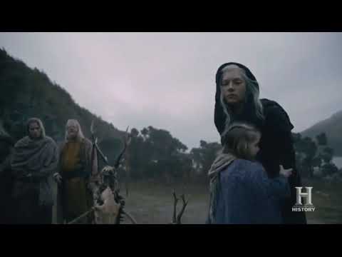 Vikings S6 E04 - Lagertha & villagers mourn the dead & have a Viking funeral