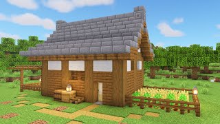 【Minecraft】 和風の最初の家の作り方