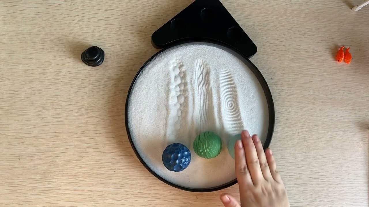 AOVOA Desktop ZEN Garden with Sand Spheres