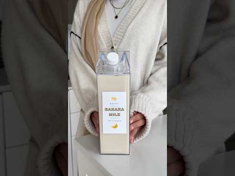 banana flavored milk is so good in coffee 🥛🍌☕️ #recipe