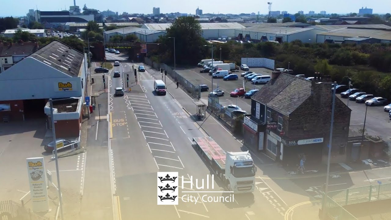 Hull's new smart traffic technology on Stoneferry Road