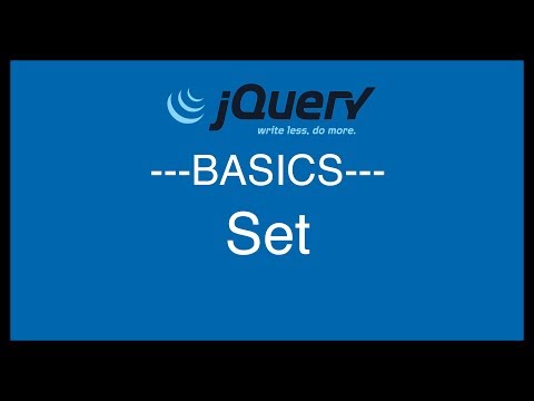 jQuery Basics Tutorial 14 Set