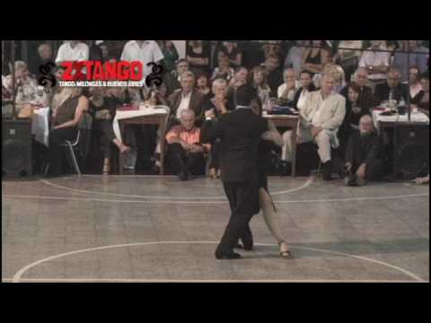  Vilma Fabiana Vega  and  Fernando Galera  are  dancing  to  the  tango  "  Embrujamiento  "