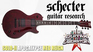 Video thumbnail for SCHECTER SOLO-II APOCALYPSE RED REIGN - топовая электрогитара Лес Пол by Гитарная Лаборатория