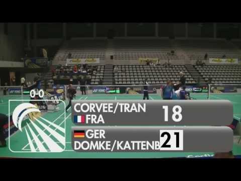 Corvee / Tran vs Domke / Kattenbeck (XD, Qualifying) - 2015 Belgian International