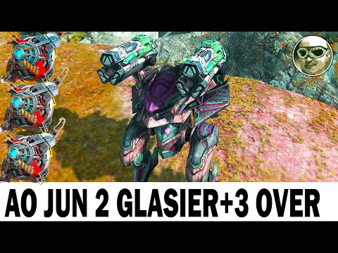 DEATHWING AO JUN 2 GLACIER + 3 OVERDRIVE UNIT 6LVL WAR ROBOTS ASSAULT DRAGON + 102.5% damage