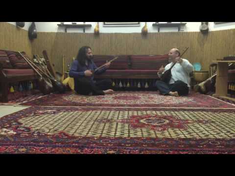 Master Yahia Ranaei and Shooresh Ranaei, Tanboor improvise,part 1. استاد یحیی رعنایی و شورش رعنایی