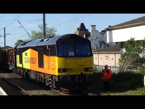 Colas 60087 working the 6J37 Carlisle - Chirk 3/6/15