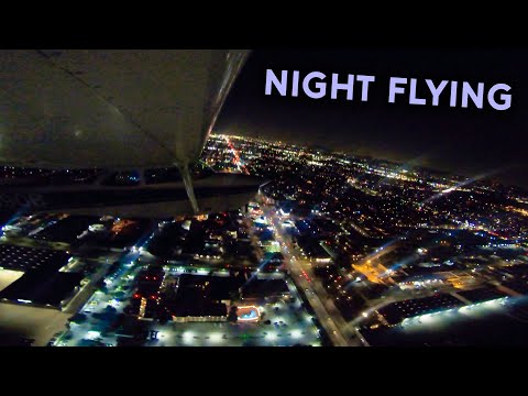 Private Pilot Flying At Night - Night VFR