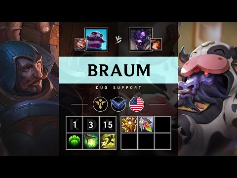 Braum Support vs Alistar - NA Diamond Patch 25.11