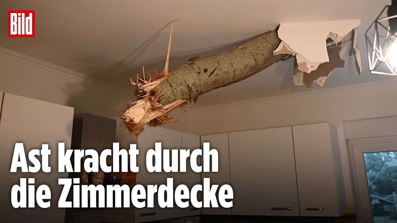 Sturm-Chaos in Fürstenwalde: In wenigen Minuten ist alles verwüstet!
