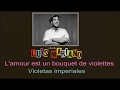 Karaoke Luis Mariano - Violetas Imperiales/ L'amour est un bouquet de violettes