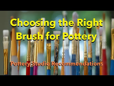 Choosing the Right Brush For Pottery