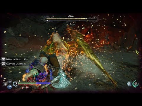 God of war ragnarok ng+ GNA very hard sem levar nenhum dano.