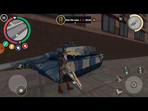 rope hero vice town cheat mod two military tanks