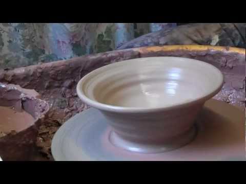 pottery throwing 15.2.13 open rimmed bowl