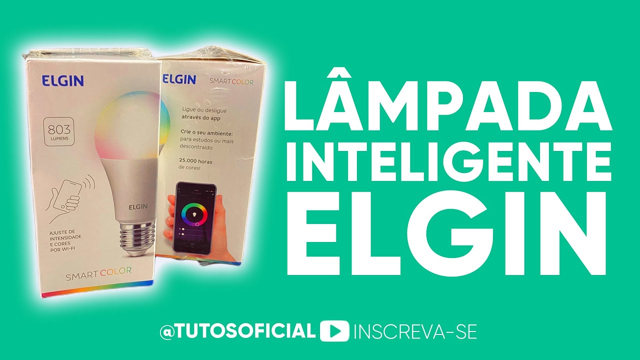 Lâmpada inteligente ELGIN controlada pela ALEXA