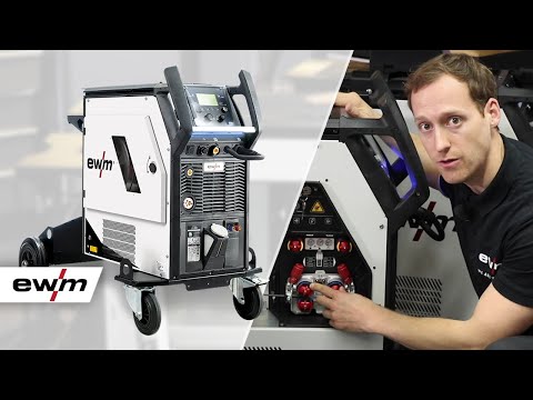 EWM Titan XQ puls compact with integrated eFeed wire feeder