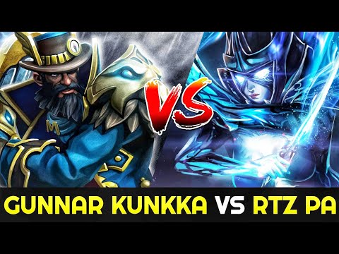GUNNAR Kunkka vs ARTEEZY Phantom Assassin - No Mercy Totally Destroy 7.26 Dota 2