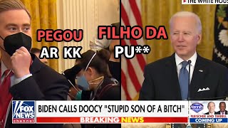 Biden pegou ar e xingou reporter da Fox News (Legendado)