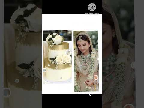 cake design ideas with parineeti wedding 💍💒#shorts