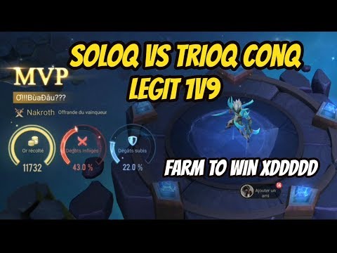 Nakroth Soloq vs Trioq Conq - Hard SoloCarry - AoV / RoV / Lienquan