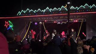 Kira Isabella on the Canadian Pacific Holiday Train