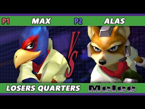 S@X 468 Losers Quarters - max (Falco) Vs. alas (Fox) Smash Melee - SSBM