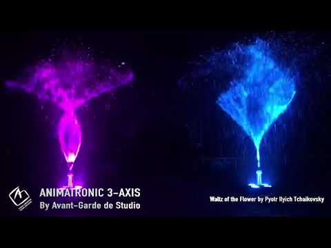 Animatronic 3 Axis Fountain Waltzing Gracefully - created by Avant-Garde de Studio (AG)