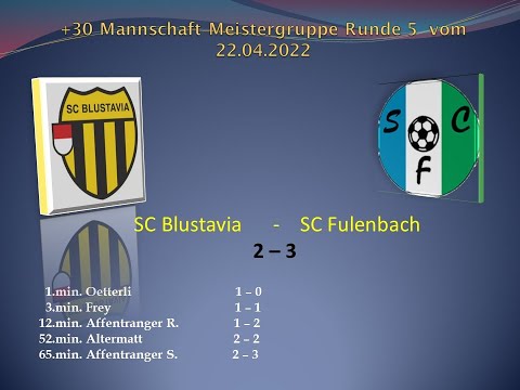+30 Meisterschaft Meistergruppe SC Blustavia - SC Fulenbach