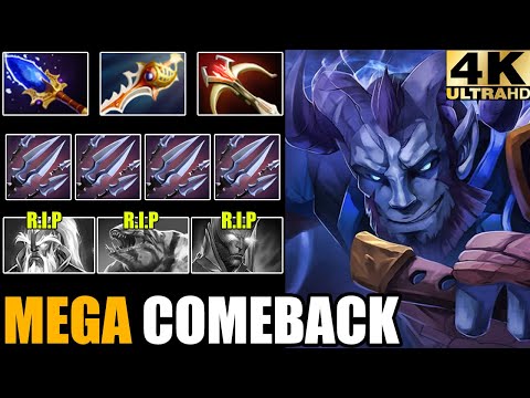 Amazing Top Rank Battle Riki Deleted Top 4 MMR Tidehunter Epic Mega Creeps Comeback Dota 2 Gameplay