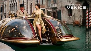In deze met behulp van AI gemaakte korte film neemt Venice Reimagined je mee op een reis van 's ochtends vroeg tot 's avonds laat door een alternatief Venetië van messing en glas. De kanalen