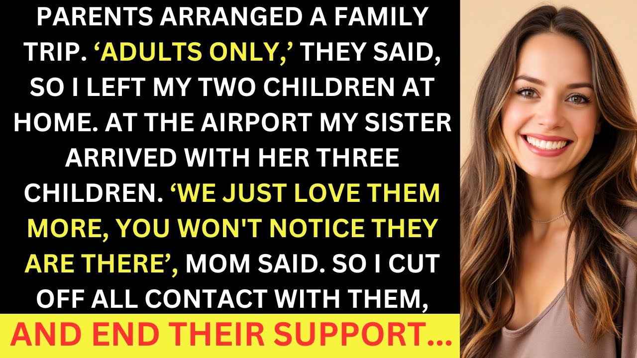 Parents Banned My Kids from a Family Trip but Brought My Sister’s – I Cut Them Off Completely