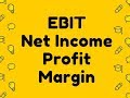 Earnings Before Interest and Taxes (EBIT) and Net Income Calculator Video