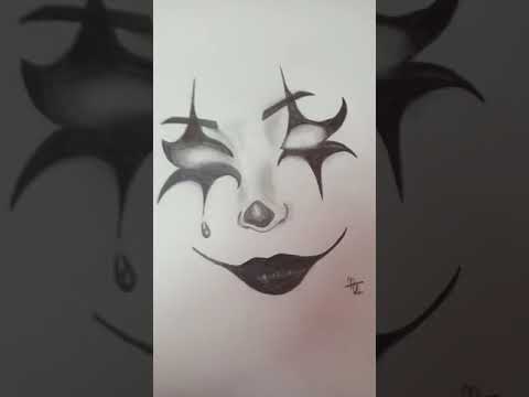 JOKER drawing||Sketch||#shorts #sketch  #drawing #jokee #fyp #shading #charcoal