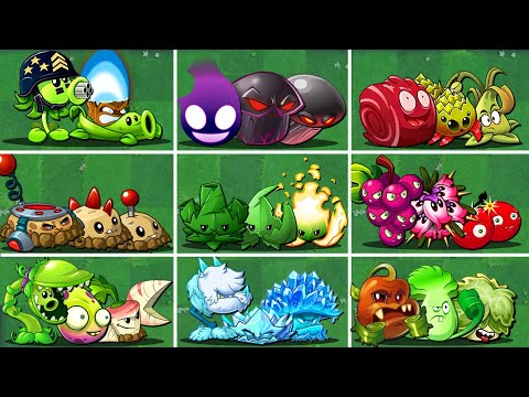 PVZ 2 - Random 16 Team 3 Plants Battlez - Who Will Win?